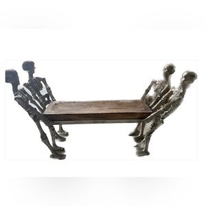 Metal Skeleton Wood Stand